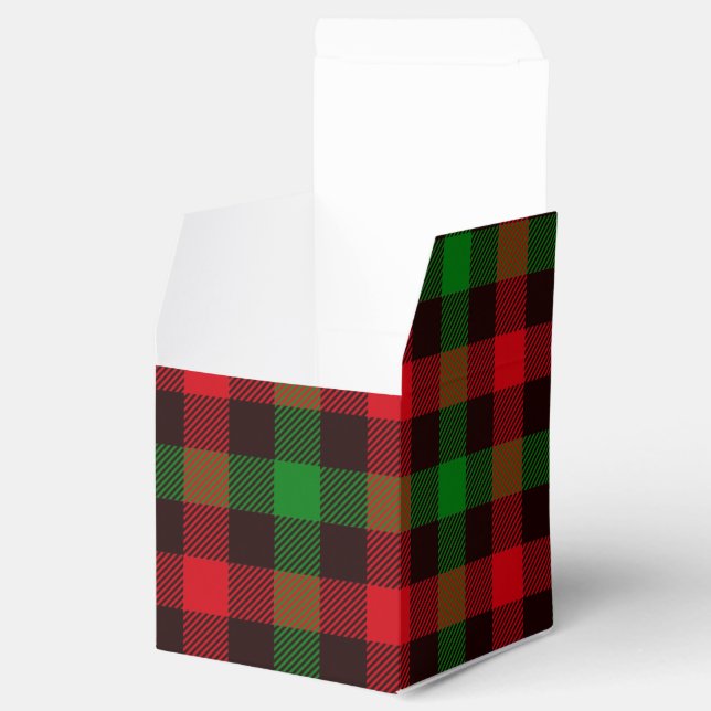 Christmas Plaid Favour Box (Opened)
