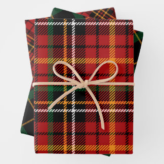 Christmas Plaid Festive Tartan Wrapping Paper Sheet