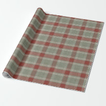 Christmas Plaid Gift Wrap - Festive Xmas Packaging