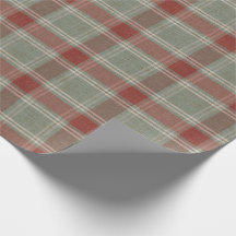Christmas Plaid Gift Wrap - Festive Xmas Packaging