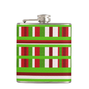 Christmas Plaid Hip Flask