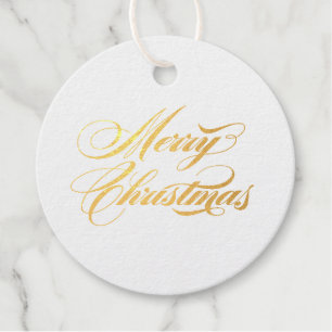 Christmas Plaid Holiday Foil Gift Tags
