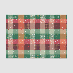 Christmas Plaid Linen  Tissue Paper
