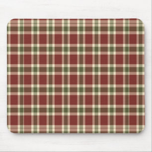 christmas-plaid- mouse mat