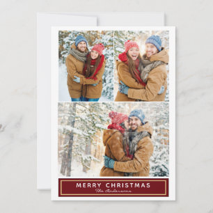 Christmas Plaid Multiple Photo Card
