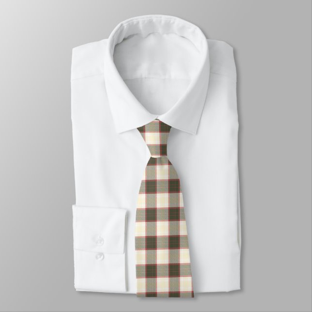 Christmas Plaid Pattern (1) Men's Tie (Tied)
