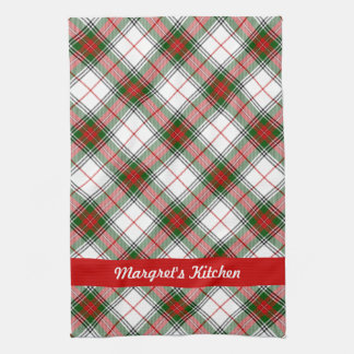 Christmas Plaid ~ Personalised Tea Towel