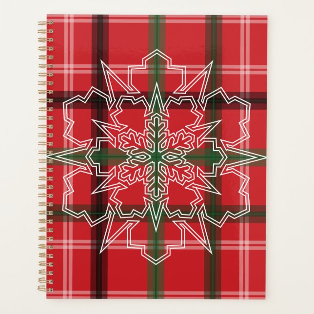Christmas plaid planner (Front)