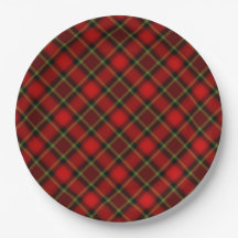 Christmas Plaid Plate