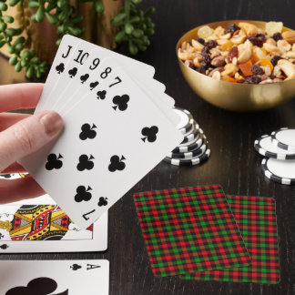 Christmas Plaid Playing Cards