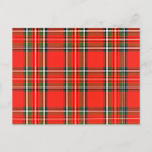 Christmas Plaid Postcard