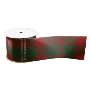 Christmas Plaid Ribbon Satin Ribbon