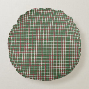 Christmas plaid round cushion