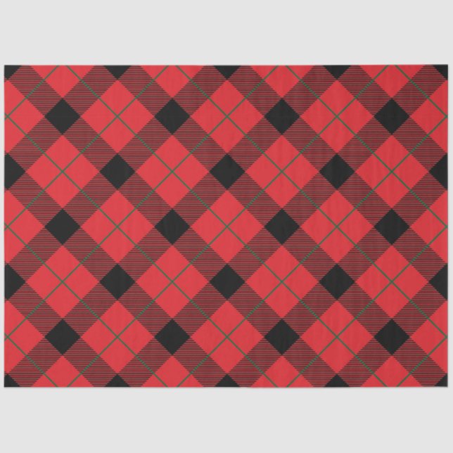 Christmas Plaid Series Design 1 Tissue Paper (Front)