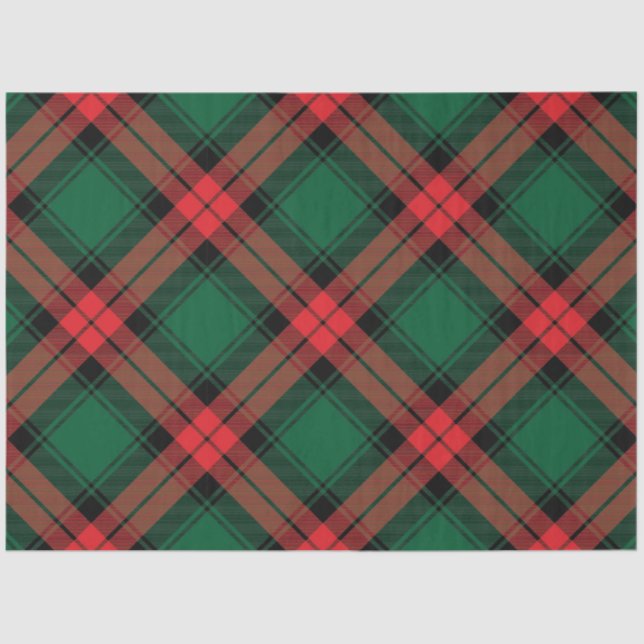 Christmas Plaid Series Design 2 Tissue Paper (Front)