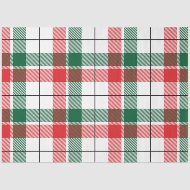Christmas Plaid Series Design 7 Tissue Paper (Front)