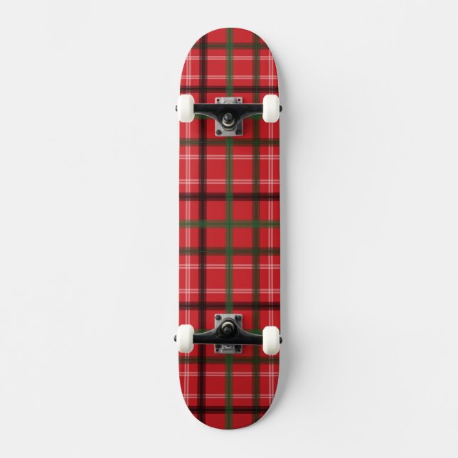 Christmas plaid skateboard (Front)
