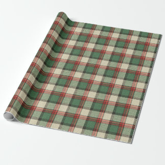 Christmas Plaid Tartan Pattern Wrapping Paper
