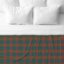 Christmas Plaid/Tartan Red & Green Fleece Blanket