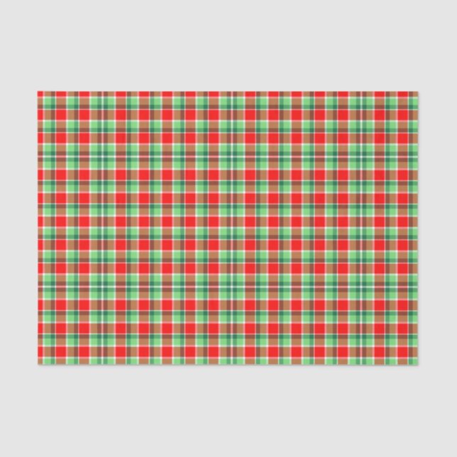 Christmas Plaid tissue paper (Front)