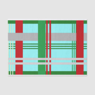christmas plaid tissue paper