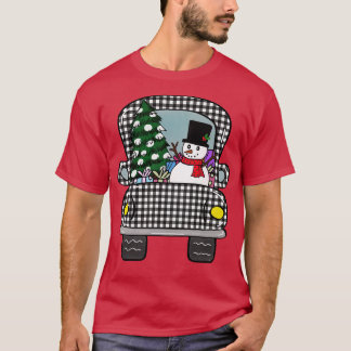 christmas plaid truck T-Shirt