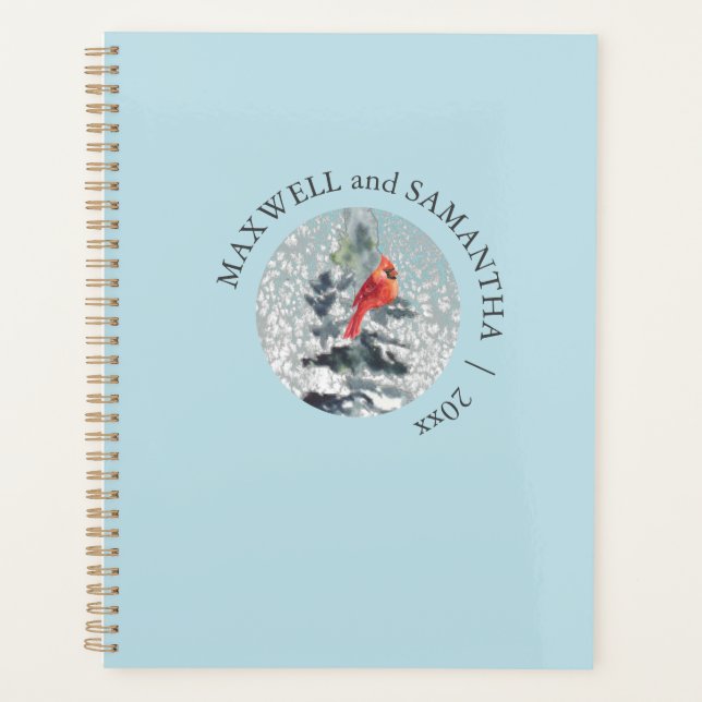 Christmas Planner Watercolor Winter Wonderland (Front)