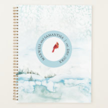 Christmas Planner Watercolor Winter Wonderland