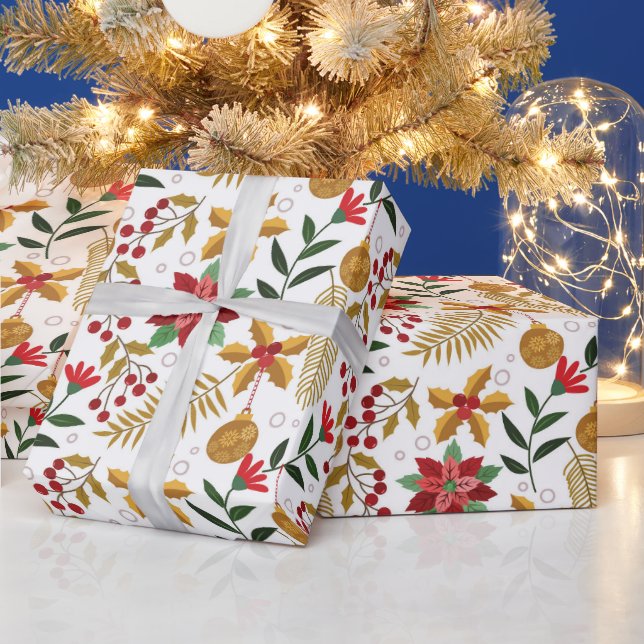 Christmas Plant Wrapping Paper (Holidays)