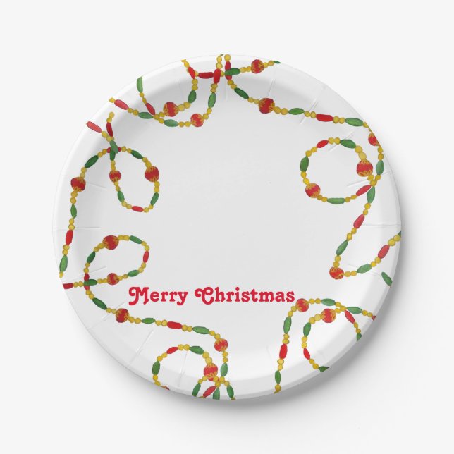 Christmas Plate to Customise or Personalise (Front)