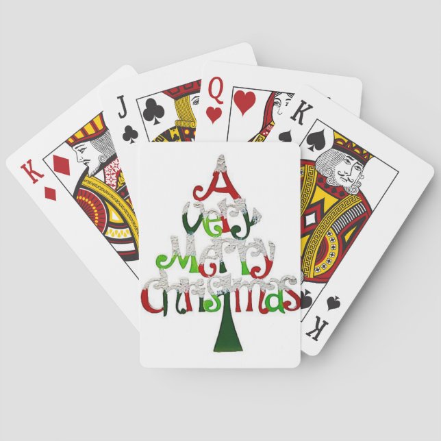 Christmas Playing Card Deck (Back)