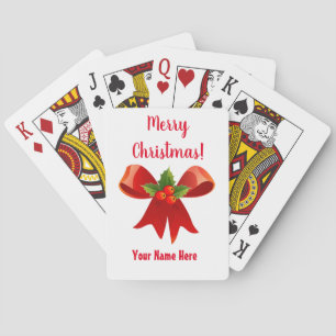 Christmas Playing Cards Personalised