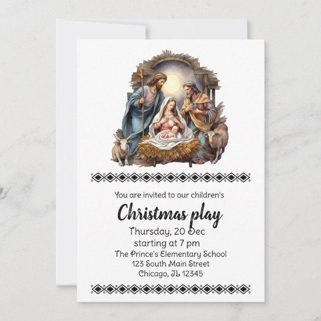 Christmas Plays Invitation (Front)