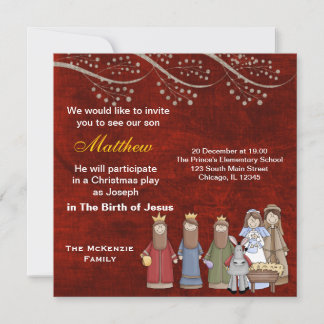 Christmas Plays Invitation
