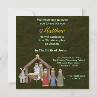 Christmas Plays Invitation