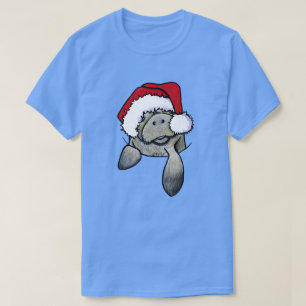 Christmas Pocket Manatee KiniArt T-Shirt
