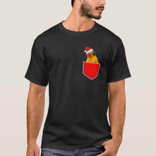 Christmas Pocket Santa Sun Conure For Parrot Birds T-Shirt