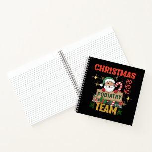 Christmas Podiatry Team - Festive Foot Care Profes Notebook