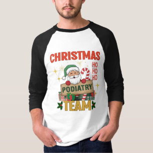 Christmas Podiatry Team - Festive Foot Care Profes T-Shirt