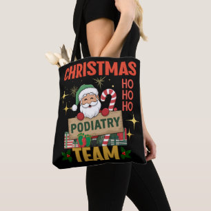 Christmas Podiatry Team - Festive Foot Care Profes Tote Bag