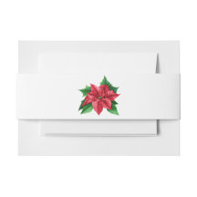 Christmas Poinsettia Belly Band