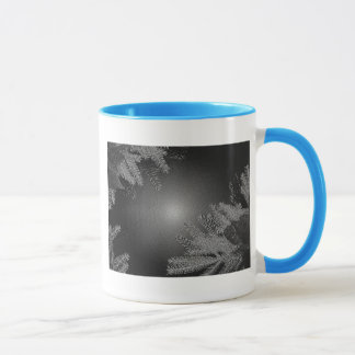 Christmas Poinsettia Black And Grey I Mug