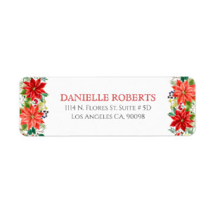 Christmas Poinsettia border