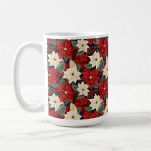 Christmas Poinsettia Coffee Mug