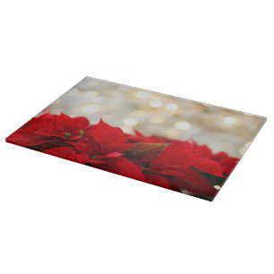 Christmas Poinsettia Cutting Board