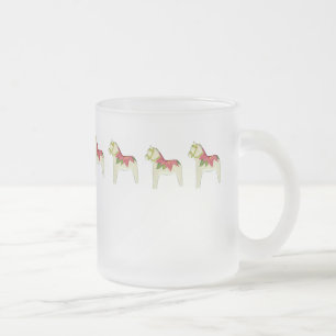 Christmas Poinsettia Dala Horse Hot Cider Mug