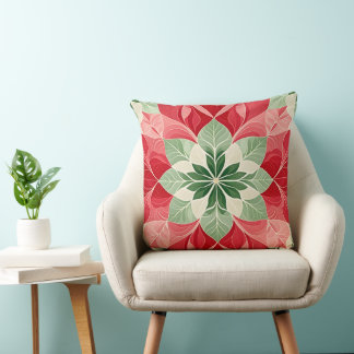  Christmas Poinsettia  Festive  Cushion