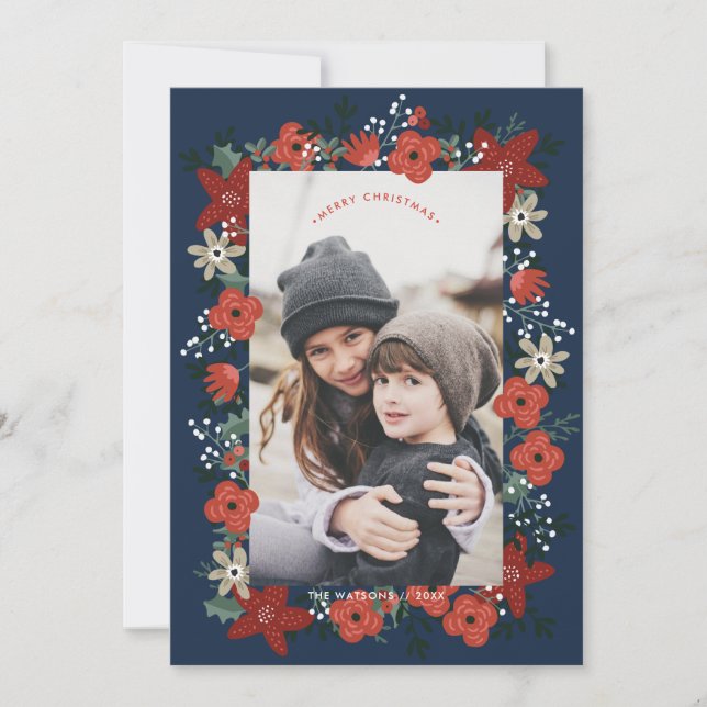 Christmas Poinsettia Foliage (Front)