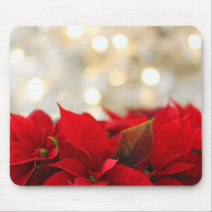 Christmas Poinsettia Mouse Mat