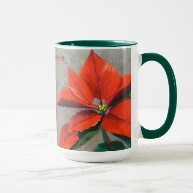 Christmas Poinsettia Mug (Right)